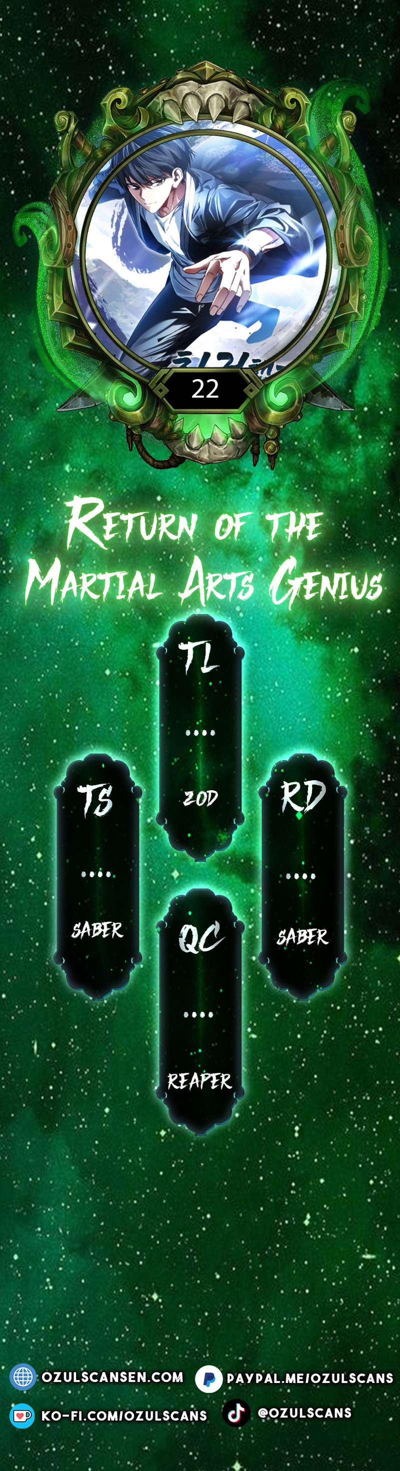 RETURN OF THE MARTIAL ARTS GENIUS Chapter 22 Kissmanga